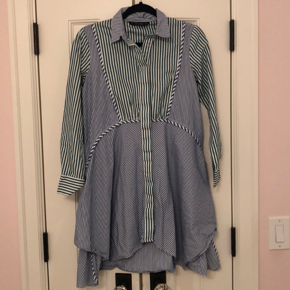Zara striped dress super cute.